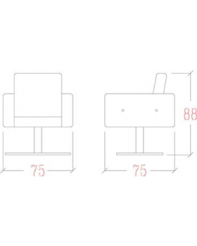 Кресло парикмахерское "CRYSTAL DECO"