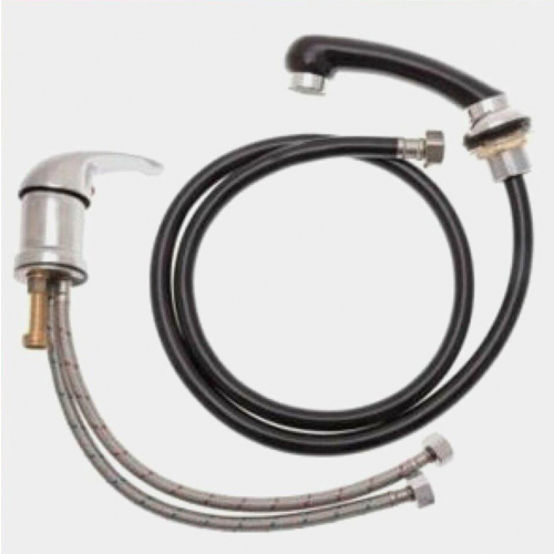 Парикмахерская глубокая раковина SUN&SPA "БРОСС" черная + ПОЛНЫЙ КОМПЛЕКТ