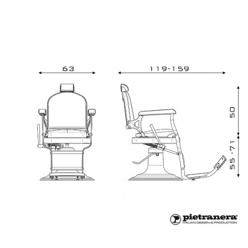 Мужское барбер кресло "560"
