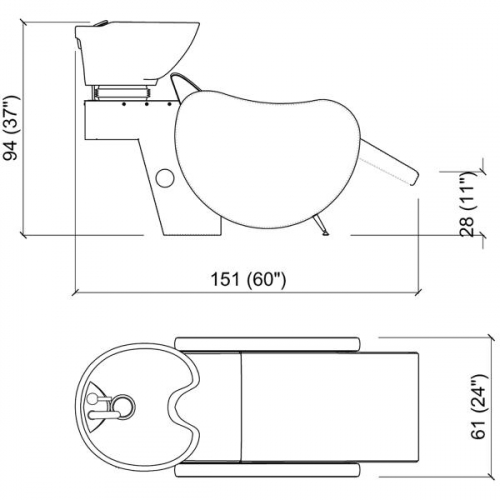 Мойка парикмахерская "MAMBOWASH E"