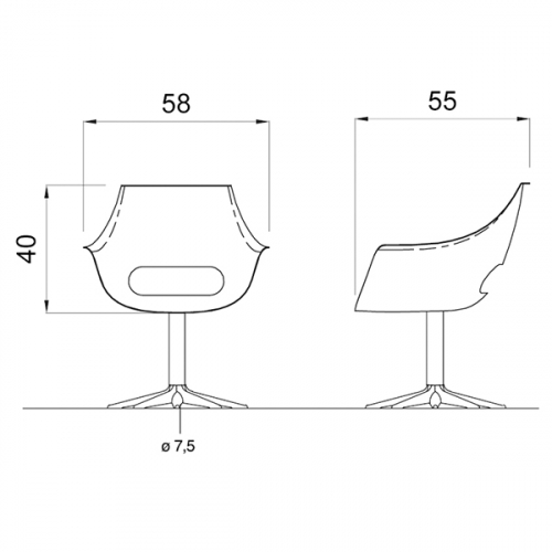 Кресло парикмахерское "CLARA"