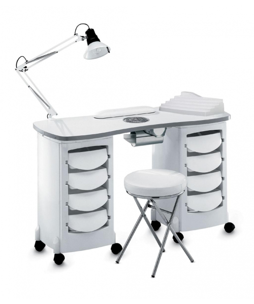Стол маникюрный 2-ной с вытяжкой "167LX"